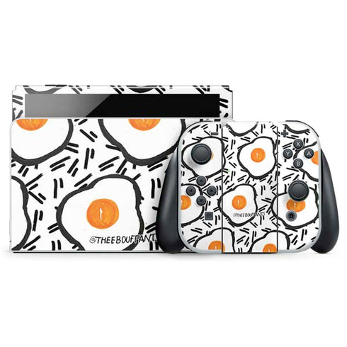 Bouffants and Broken Hearts Eggs Nintendo Switch OLED (2021) Skin